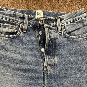 TOTEME women High-Waisted Blue Denim Jeans